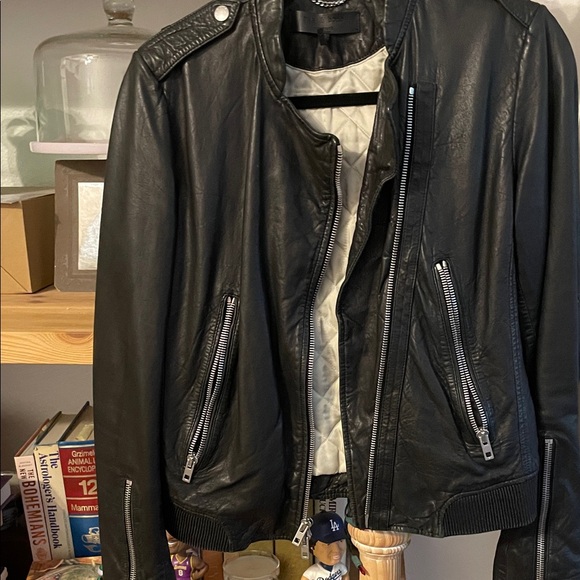 rag & bone leather jacket in excellent pre-loved condition - Picture 1 of 16